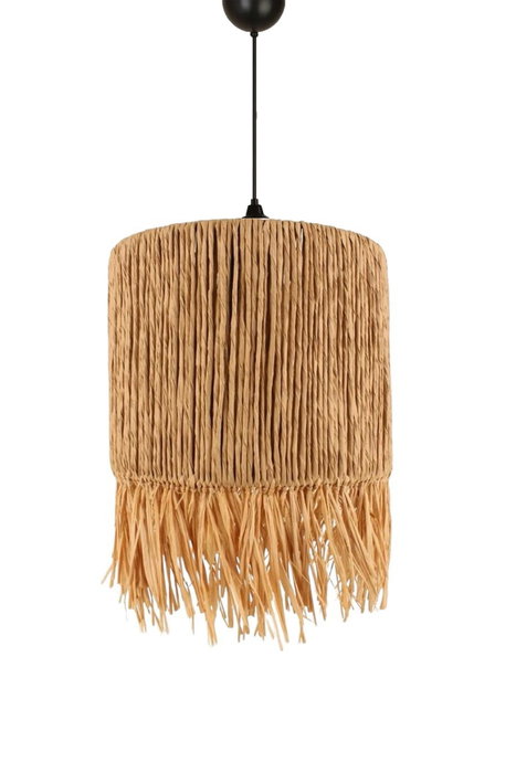Opviq YL658 Candelabro de Roble con Tapa de Yute y Altura Ajustable